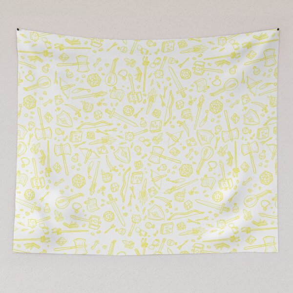 Item preview, DnD Pattern Yellow designed and sold by Alexa Martin.