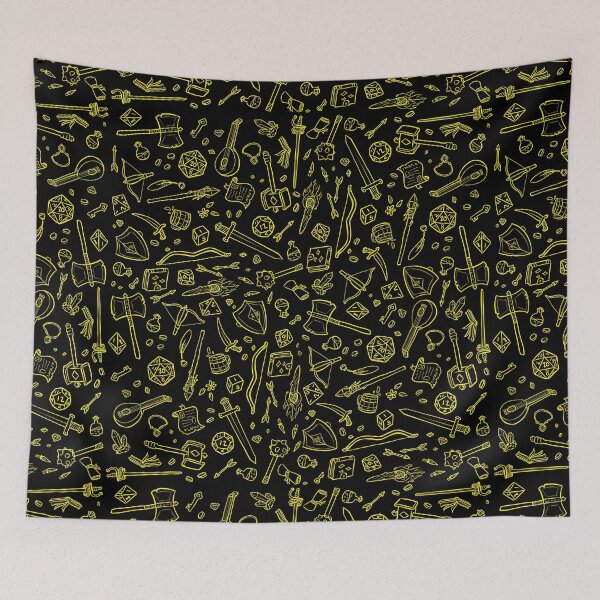 Item preview, DnD Pattern Yellow 2 designed and sold by Alexa Martin.