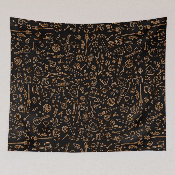 Item preview, DnD Pattern Orange 2 designed and sold by Alexa Martin.