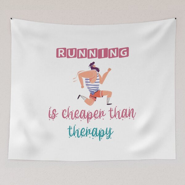 Item preview, running is cheaper than therapy designed and sold by MyliaHamor.