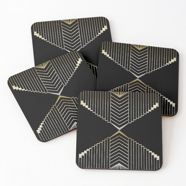 Item preview, Golden glimmer art deco design designed and sold by peggieprints.