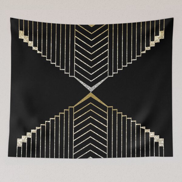 Artikelvorschau, Golden schimmerndes Art-Deco-Design entworfen und verkauft von peggieprints.