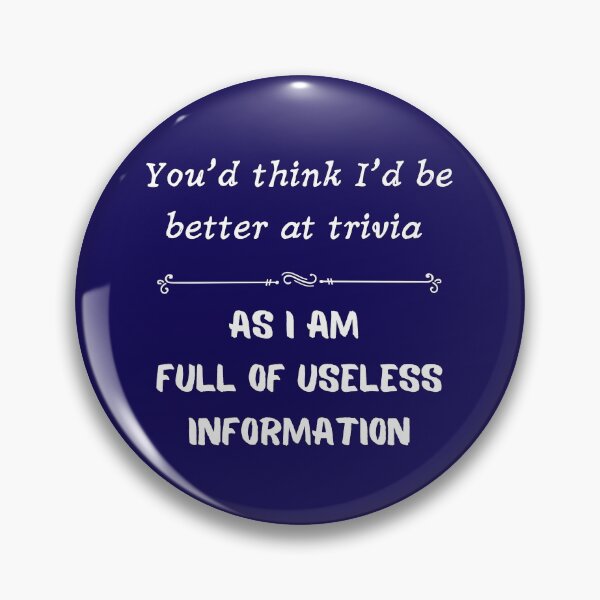 Item preview, You'd think I'd be better at trivia as I am full of useless information designed and sold by Ollie P.  Leo.