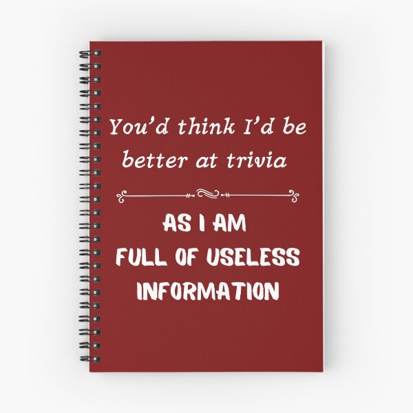 Item preview, You'd think I'd be better at trivia as I am full of useless information designed and sold by Ollie P.  Leo.