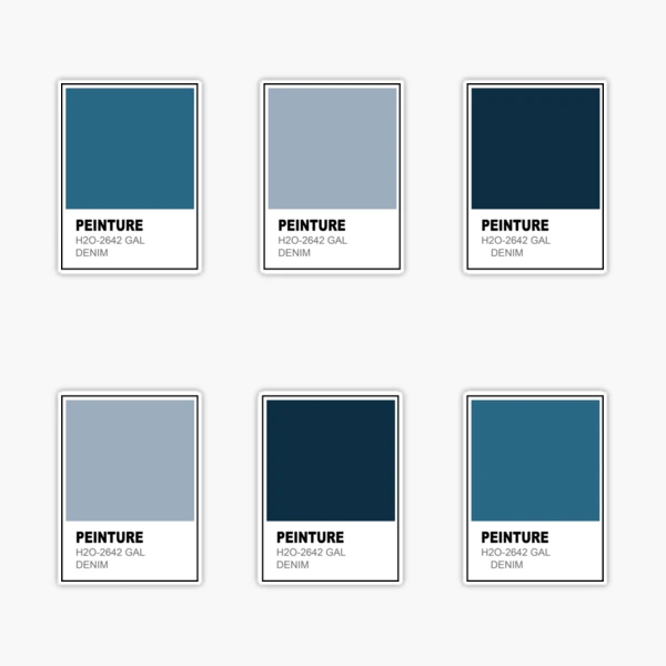 Denim Blues Color Palette