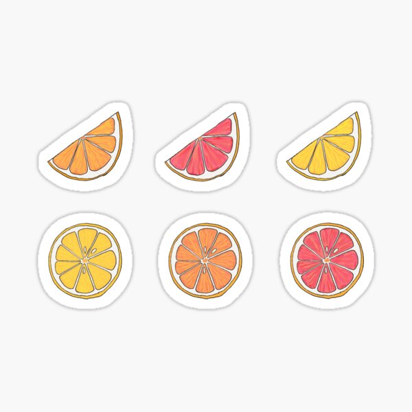 Item preview, Citrus Wedges and Slices designed and sold by CatharticTick.