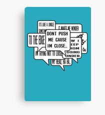 Grandmaster Flash - The Message Hip Hop lyrics Canvas Print