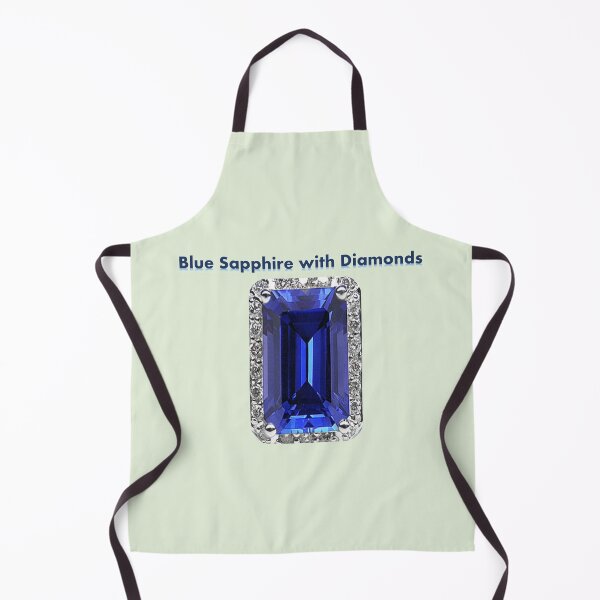 Item preview, Blue Sapphire with Diamonds  designed and sold by Vicky Rodden.