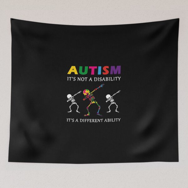 Item preview, Autism It s Not A Disability Funny Skeleton Autism Awareness designed and sold by cadmanBoythorpe.