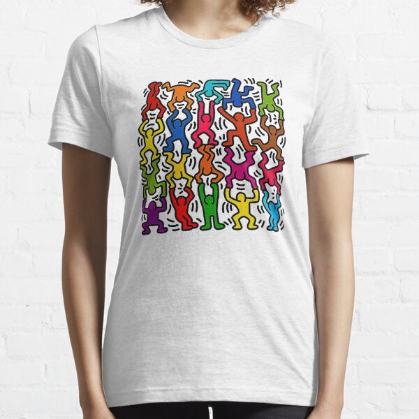 Keith Haring Stick Figure Acrobats Essential T-Shirt