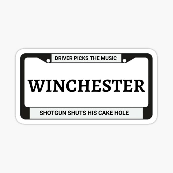 Supernatural - Logo and KAZ License Plate - 2 Vinyl Sticker Set — Logan Arch