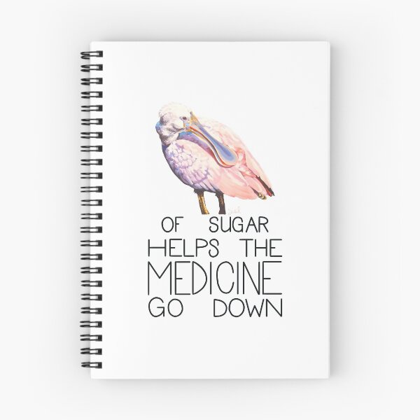 Item preview, A Spoonbill of Sugar Helps the Medicine Go Down (Roseate Spoonbill) designed and sold by LauraWolfArtist.
