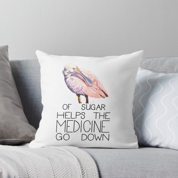 Item preview, A Spoonbill of Sugar Helps the Medicine Go Down (Roseate Spoonbill) designed and sold by LauraWolfArtist.