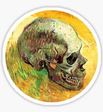 Vincent van Gogh - Schädel Sticker