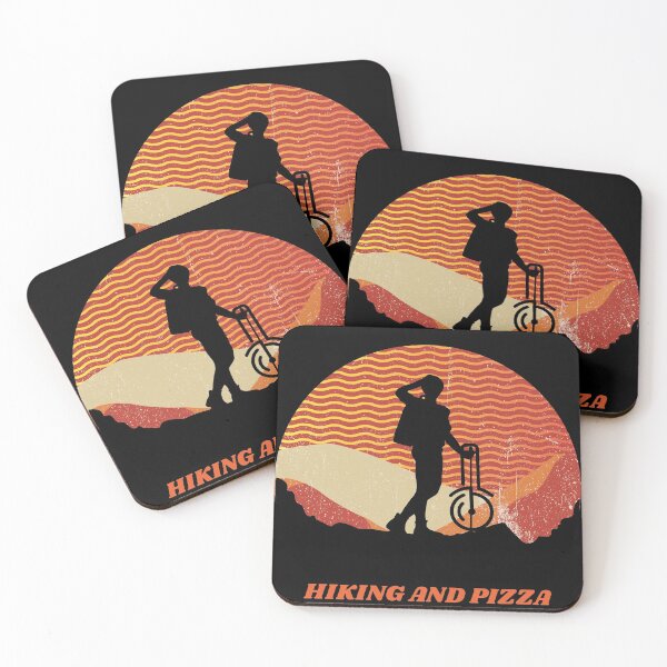 Item preview, HIKING AND PIZZA designed and sold by Graykat.