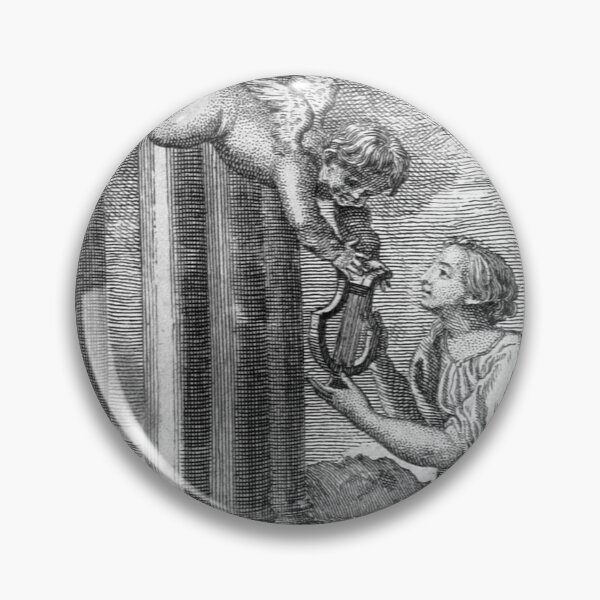 Item preview,  Angel and Harp - Pencil Artwork designed and sold by ExpressingSelf.