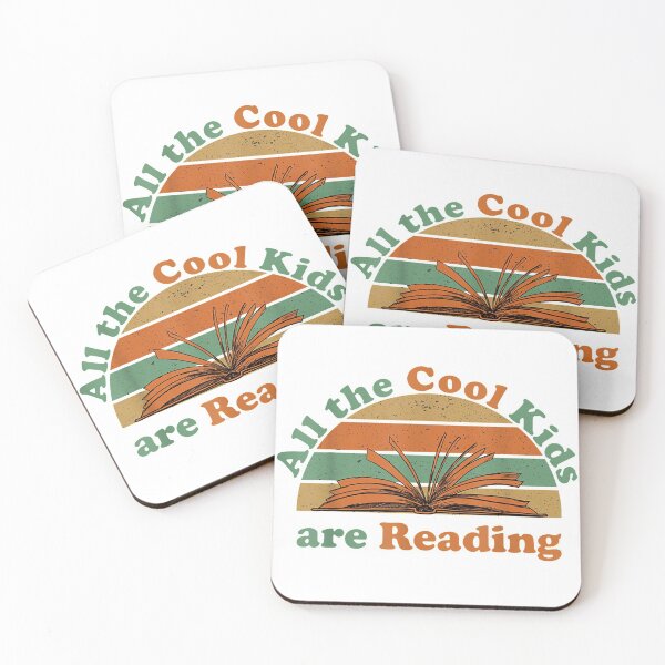 Item preview,  Vintage reto sunset all the cool kids are reading book designed and sold by linhkaphung.