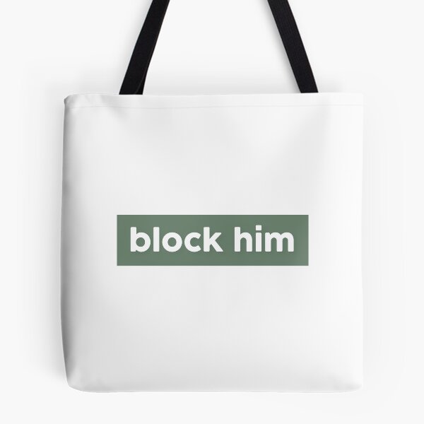 Item preview, call her daddy block him sticker // green designed and sold by scribblesbysar.