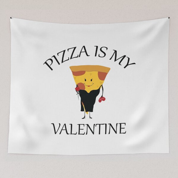 Artikelvorschau, Pizza ist mein Valentinstag Rosenherzkarte entworfen und verkauft von KLINESTORE.