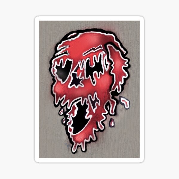 Blood Draining from my Face Sticker