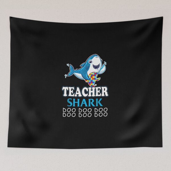 Item preview, autism teacher shark funny proud appreciation day designed and sold by cadmanBoythorpe.