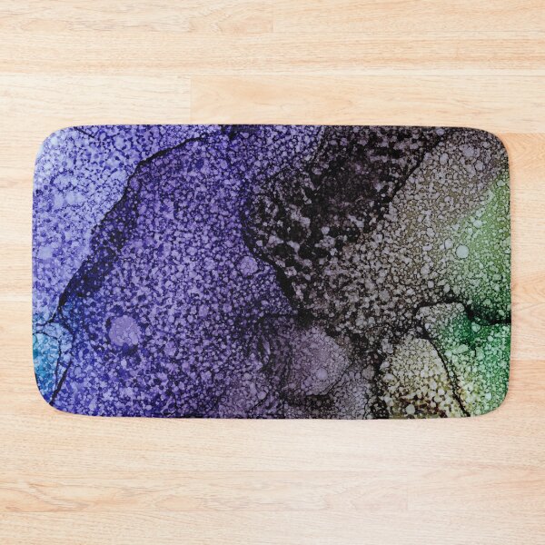 Item preview, Pebbled Blue Green Abstract 721 Alcohol Ink Painting by Herzart designed and sold by herzart.