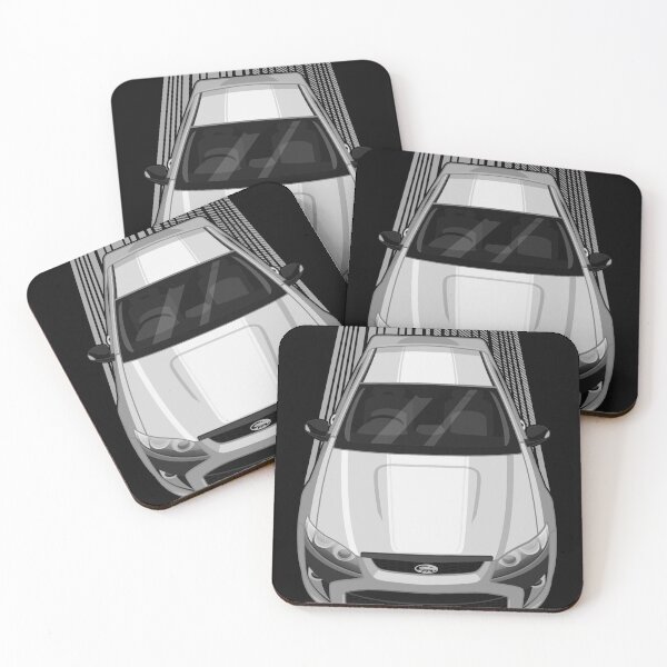 Item preview, Ford FPV Pursuit UTE - Silver - White Stripe designed and sold by V8social.