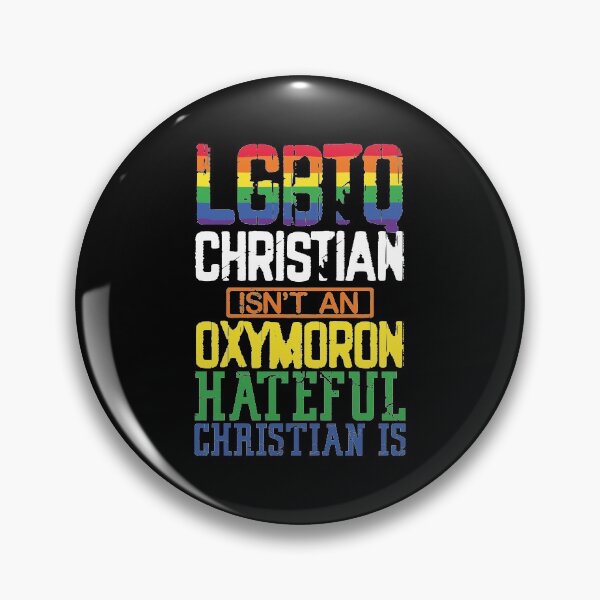 Item preview, LGBTQ Christian Isn't An Oxymoron Hateful Christian Is Gay Pride LGBT  designed and sold by zanytee.
