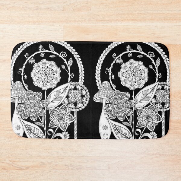 Item preview, Garden of Flowers - Black & White designed and sold by MagicMama.