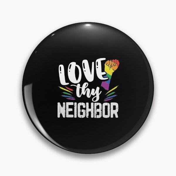 Item preview, Gay Ally Love They Neighbor LGBT LGBTQ Rainbow Pride designed and sold by zanytee.