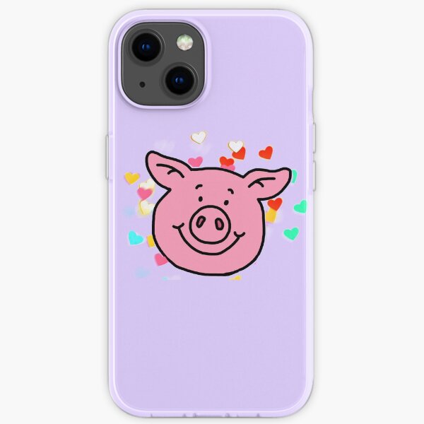 Love Heart Percy Pig iPhone Soft Case