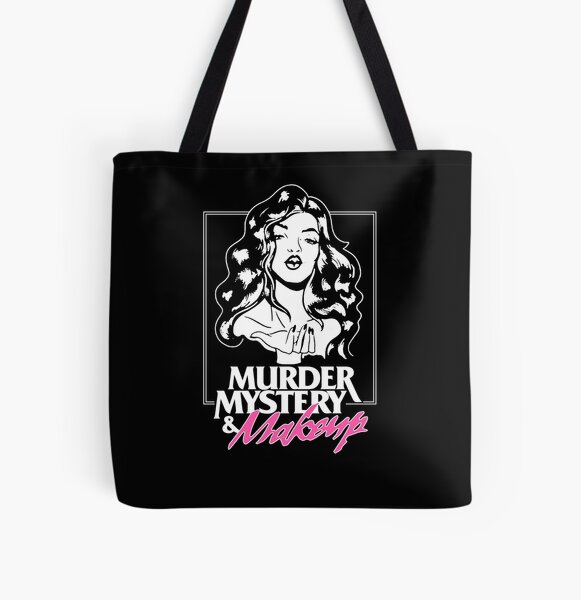 Bailey Sarian Merch Bailey Sarian Misterio de asesinato y maquillaje Bailey Sarian Bolsa estampada de tela