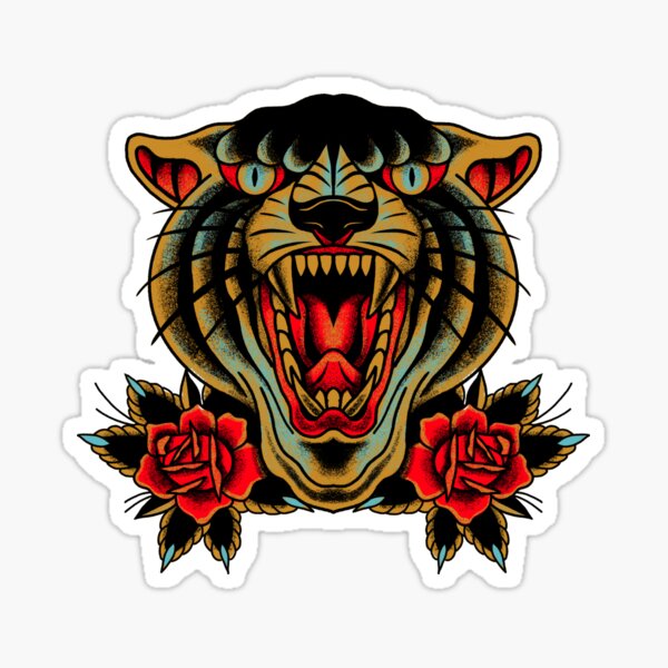 Tiger Tattoo Stickers for Sale | Redbubble Tiger Tattoo Stickers for Sale | Redbubble