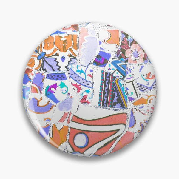 Item preview, Park Guell Gaudi Barcelona Spain trencadis mosaic purple designed and sold by LolioGifts.