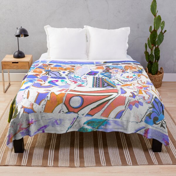 Item preview, Park Guell Gaudi Barcelona Spain trencadis mosaic purple designed and sold by LolioGifts.