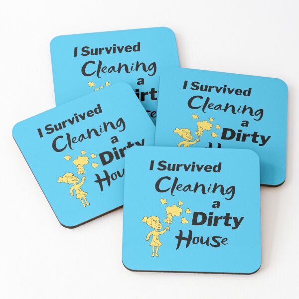 Item preview, I Survived a Day of Cleaning Funny Housekeeping Cleaning Lady Design designed and sold by SavvyCleaner.