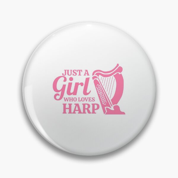 Item preview, Just a girl who loves Harp Music lover Gift Idea designed and sold by vicoli-shirts.