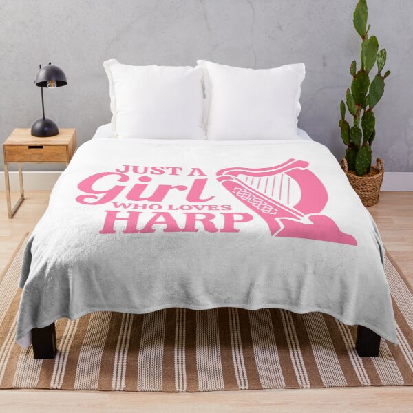 Item preview, Just a girl who loves Harp Music lover Gift Idea designed and sold by vicoli-shirts.