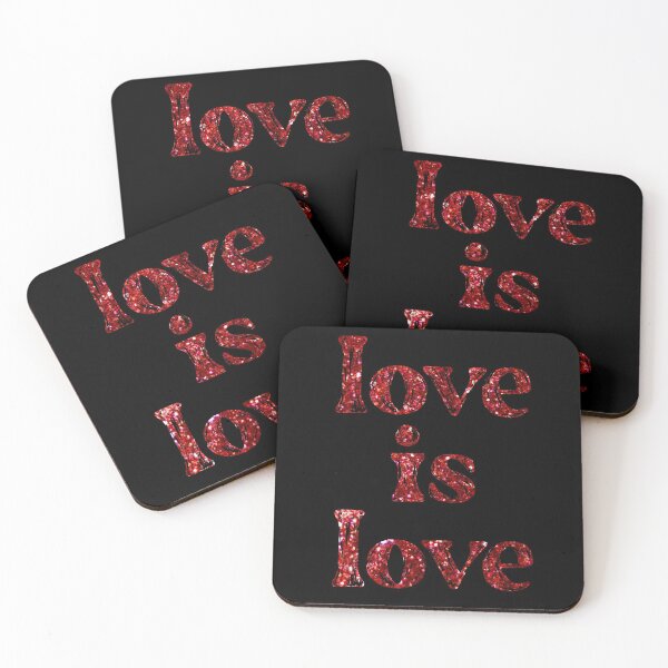 Item preview, love is love red glitter text design designed and sold by aurorassadprose.