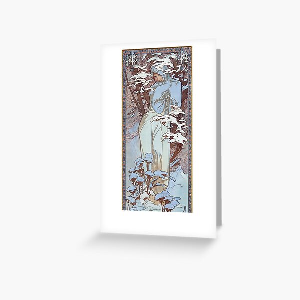 Item preview, Winter - Alphonse Mucha - 1900 designed and sold by CJET.