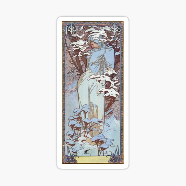 Item preview, Winter - Alphonse Mucha - 1900 designed and sold by CJET.