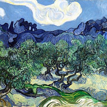 Artwork thumbnail, Vincent van Gogh - Olive Trees with the Alpilles in the Background by irinatsy