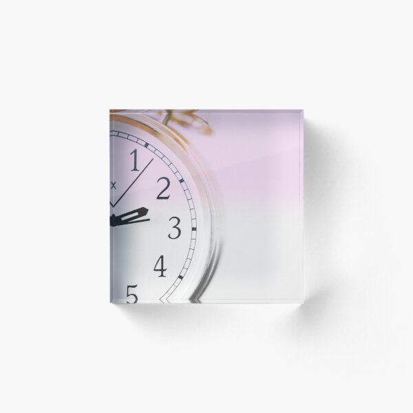 Time Acrylic Block