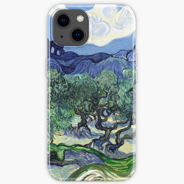 Vincent van Gogh - Olive Trees with the Alpilles in the Background iPhone Soft Case