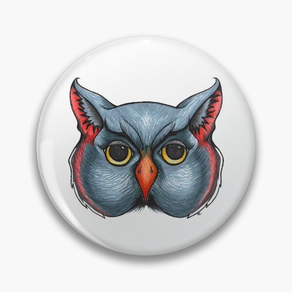 Item preview, Retro Halloween Owl Face designed and sold by The White Bat.
