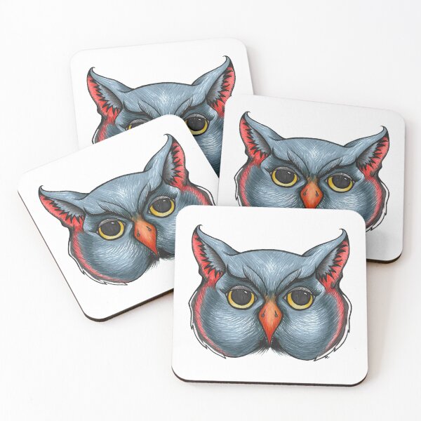 Item preview, Retro Halloween Owl Face designed and sold by The White Bat.
