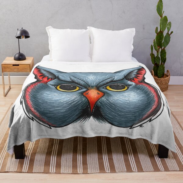 Item preview, Retro Halloween Owl Face designed and sold by The White Bat.
