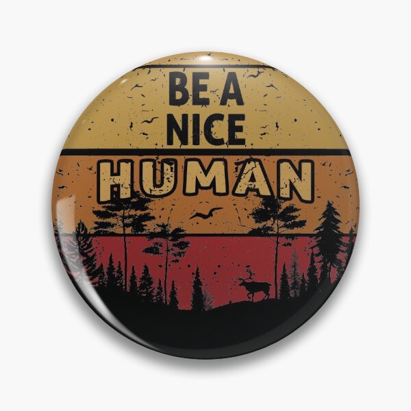 Item preview, Retro Vintage Be A Nice Human.  designed and sold by YaliliArt.