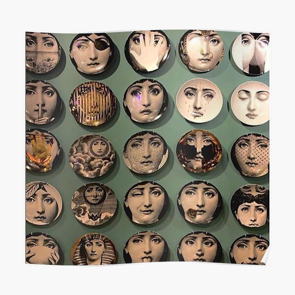 Fornasetti Grüne Wand Poster