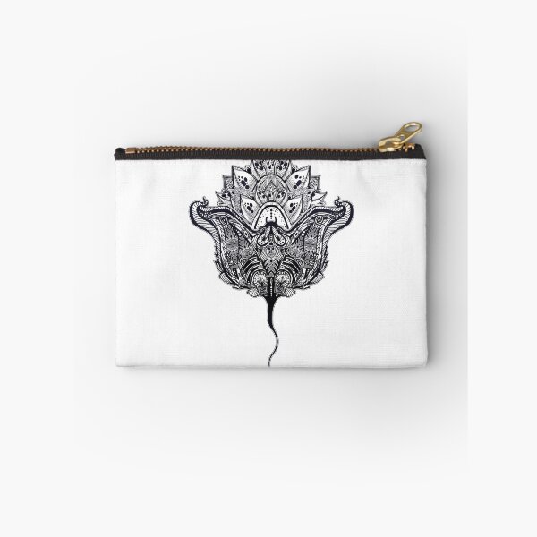 Item preview, Ornate tribal stingray sea fish in indigenous Polynesian style with a lotus flower illustration. designed and sold by quantaarcana.